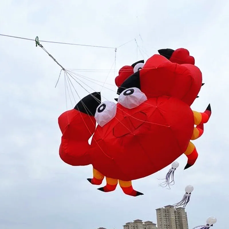 Pendentif cerfs-volants souples, spectacle volant, cerfs-volants, crabe, cerf-volant gonflable, grand cerf-volant, jouet d'extérieur, cerf-volant géant pour voler, drachen