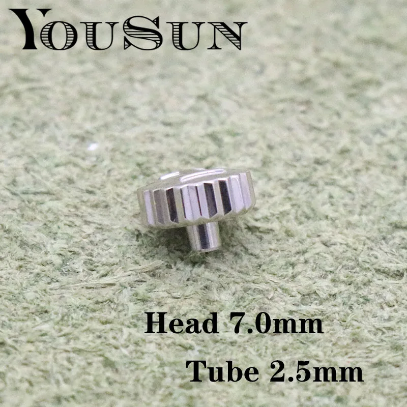 

For Hamilton Jazz Watch Head Crown Handle Tube 7.0mm 2.5mm Fittings