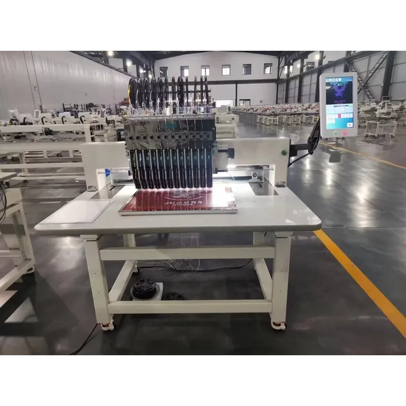 High-Speed Computerized Fully-Automatic Sequins Composing Machine 600-1000pcs/min for Fabric Decoration with 12 Colors