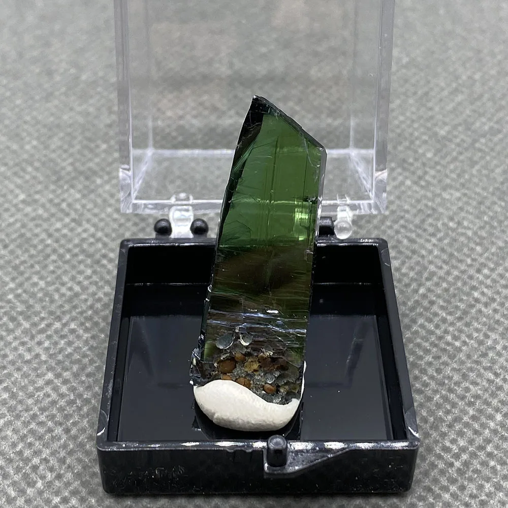 100% natural rare Brazil Vivianite （Blue ironearth） mineral specimen stones and crystals healing crystals quartz +Box 3.5c'm