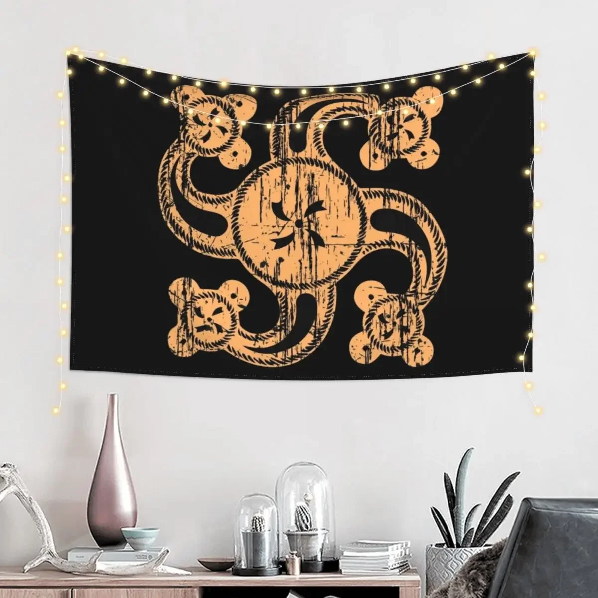 Ancient Dacian Thracian Symbol Tapestry Aesthetic Home Decor Wall Hanging Wall Tapestry