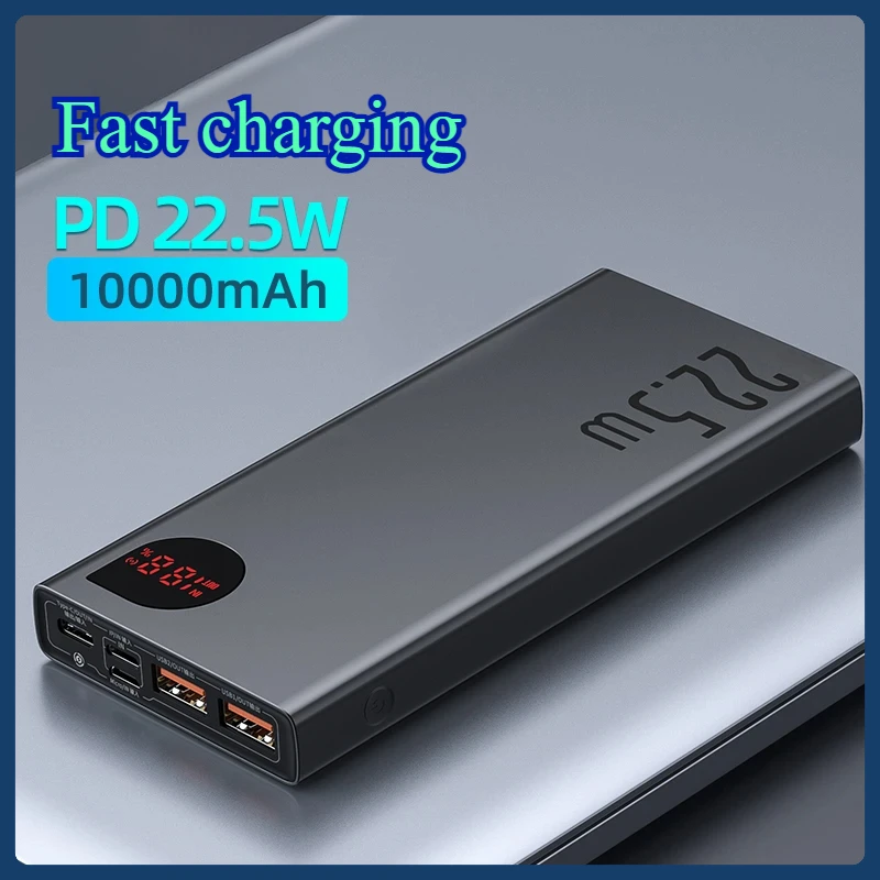 

Power Bank 10000mAh with 22.5W PD Fast Charging Powerbank Portable Battery Charger for IPhone 16 15 14 13 Pro Max Xiaomi