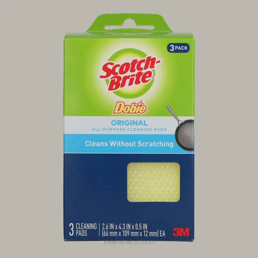 4 Pack Non-Scratch All-Purpose Cleaning Pads Flexible Fast Drying Reusable Scouring Pads Kitchen Bathroom Dishwashing