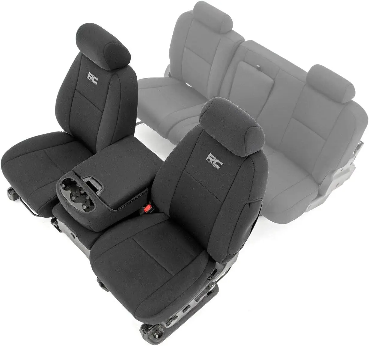 

Neoprene Front Seat Covers for Chevy Silverado & GMC Sierra 1500/2500HD (2007-2013) - Waterproof, UV Resistant, Foam Padded Set