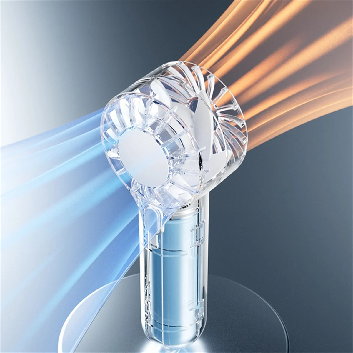 USB Rechargeable Mini Handheld Fan Portable Outdoor High Speed Large Airflow Handheld Small Fan image 3