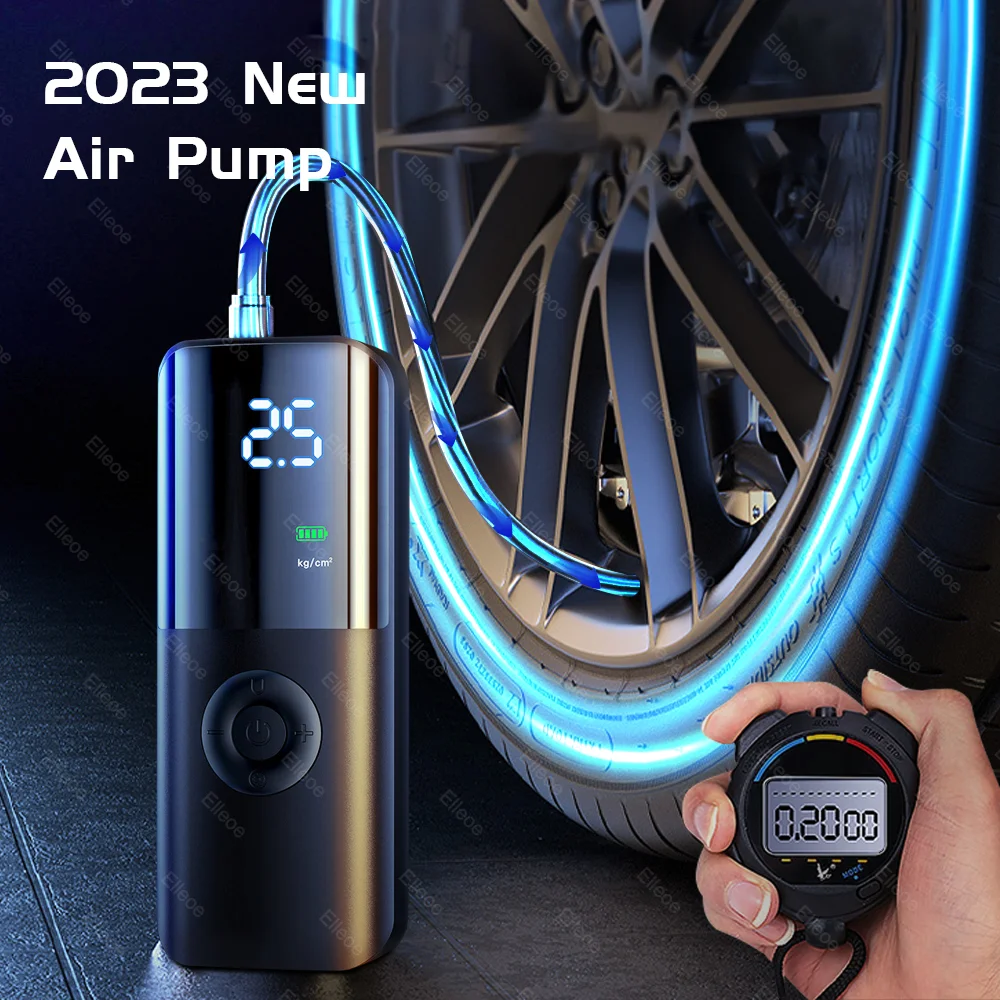 

Portable Air Compressor Mini Wireless Electrical Digital LED Light Tire Inflation Pump for Car Motorcycle Bicycle Balls Air Pump