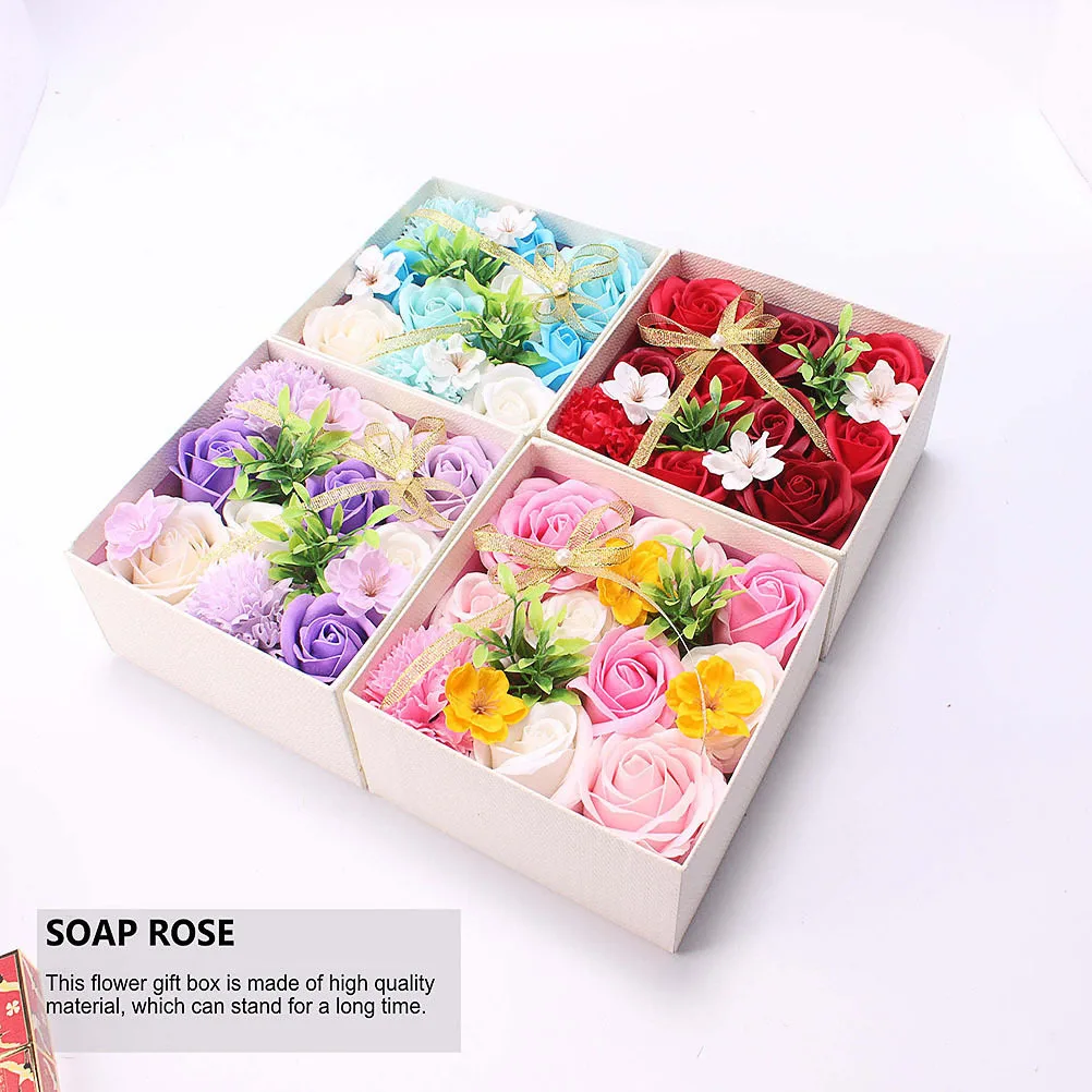 

1Pcs Soap Rose Flower Box Premium Gift Set for Home Aesthetic Enhancing Mood Perfect for Birthdays Anniversaries Weddings