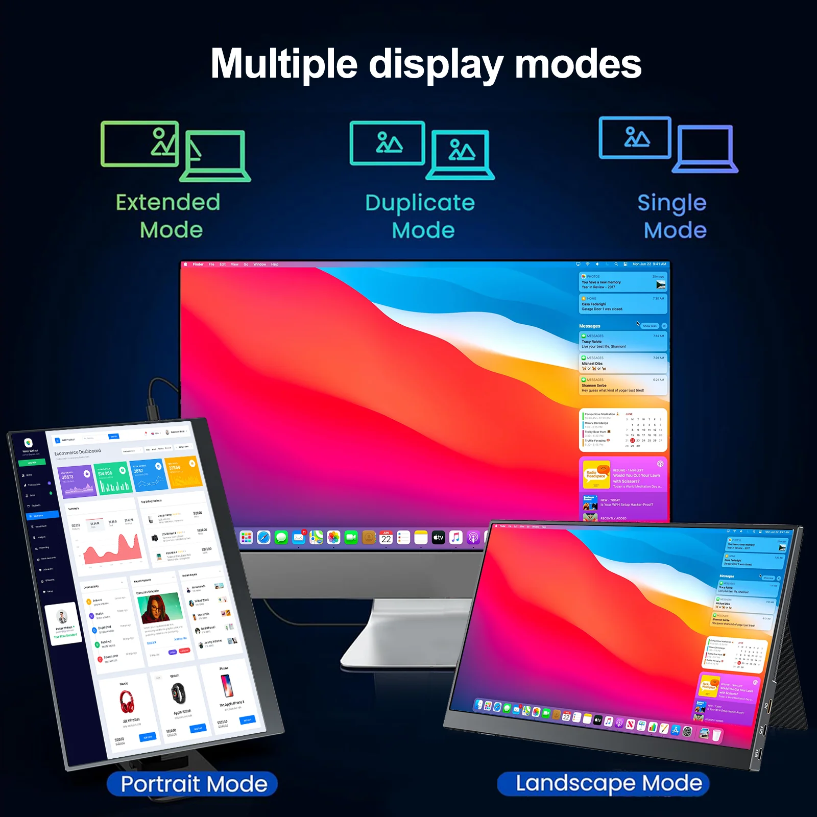 HOWENS Portable Monitor 15.6” 1080P 12Hz Gaming IPS Display for Laptop External Screen Switch Xbox PS Russia Shipping Super Sav