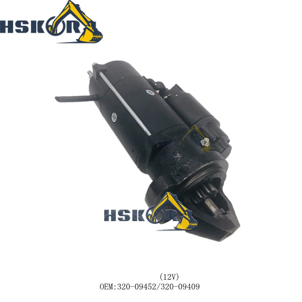 

12V Starter Motor 320/09409 320/09452 For JCB Engine 444 3CX 4CX Backhoe Loader Excavator Spare Parts Startering Motor