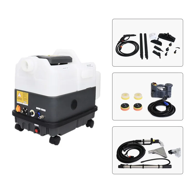 Car interior carpet sofa mattress hot water extraction cleaning professional heating steam vacuum cleaner vacuum machine