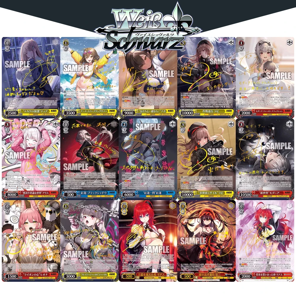 BLBU WS Card NIKKE The Goddess of Victory Sexy WeiB Game Signature Card DIY Lovelive Weiss Schwarz Collectible Cards Boy Gifts