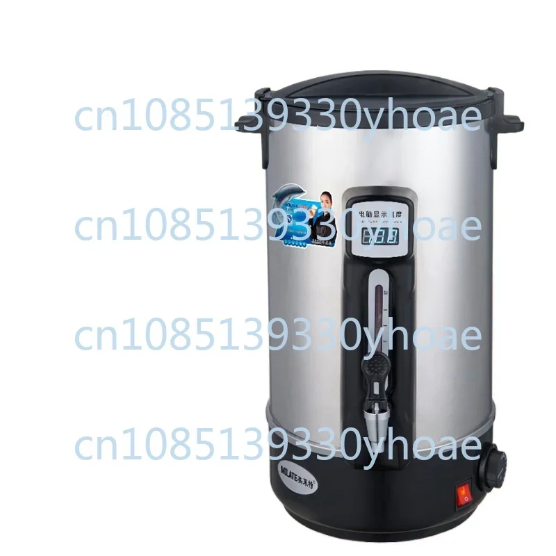 Digital Display Boiled Water Bucket Convenient Milk Tea Shop Heating Insulation Water Boiler Double-Layer Stainless Steel