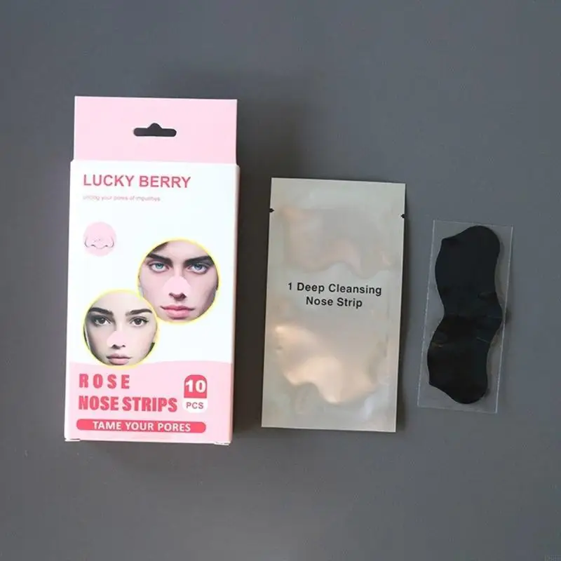 E65F Blackhead Remover neuspore strips voor diepe reiniging, wist zwarte kop en instanten poriën losmakende mee -head neusstrips
