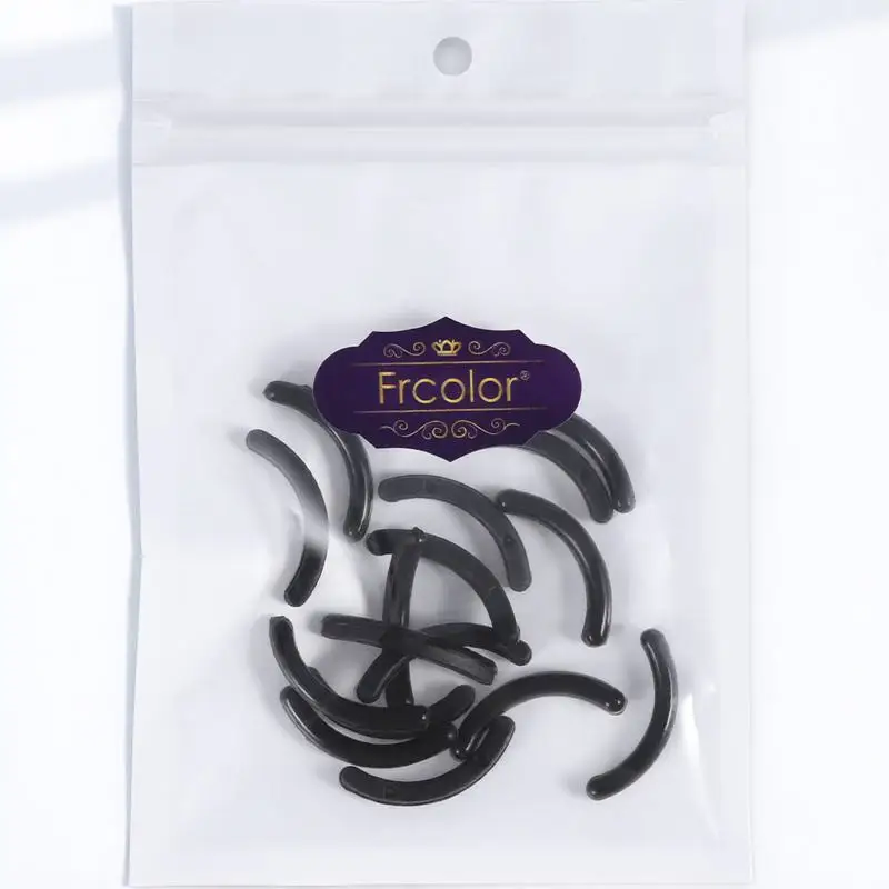 

16Pcs Black Eyelash Curler Refill Pads Silicone Cushions Good Elasticity No Need Change Curler for Daily Replacement