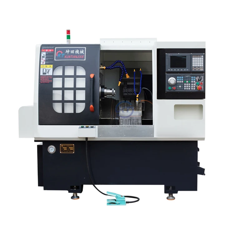 Swiss Type Cnc Automatic Lathe Single Phase Micro CNC Lathe With Bar Feeder