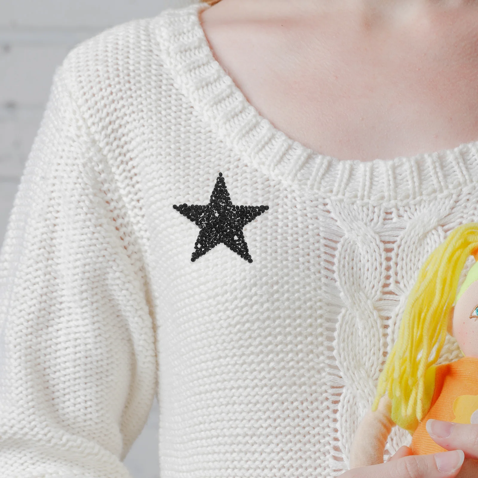 

24pcs Water Drill Patch Star Resin Rhinestones Iron On Appliques For Clothing Shoes Bags Diy Fabric Accessories Handicraft