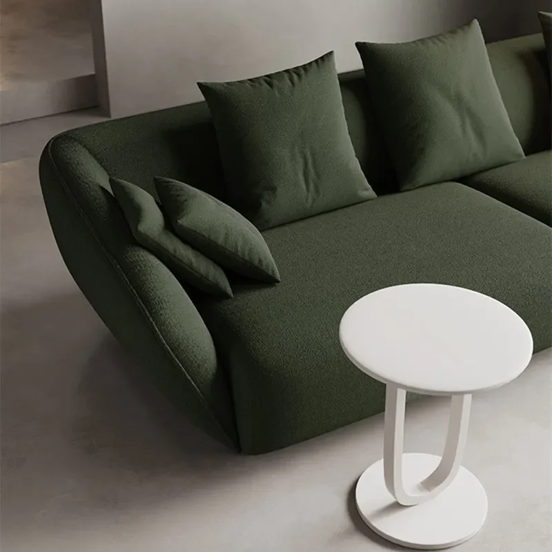 Italian leave-in technology cloth sofa, Nordic living room villa model room designer straight row latex three-person sofa