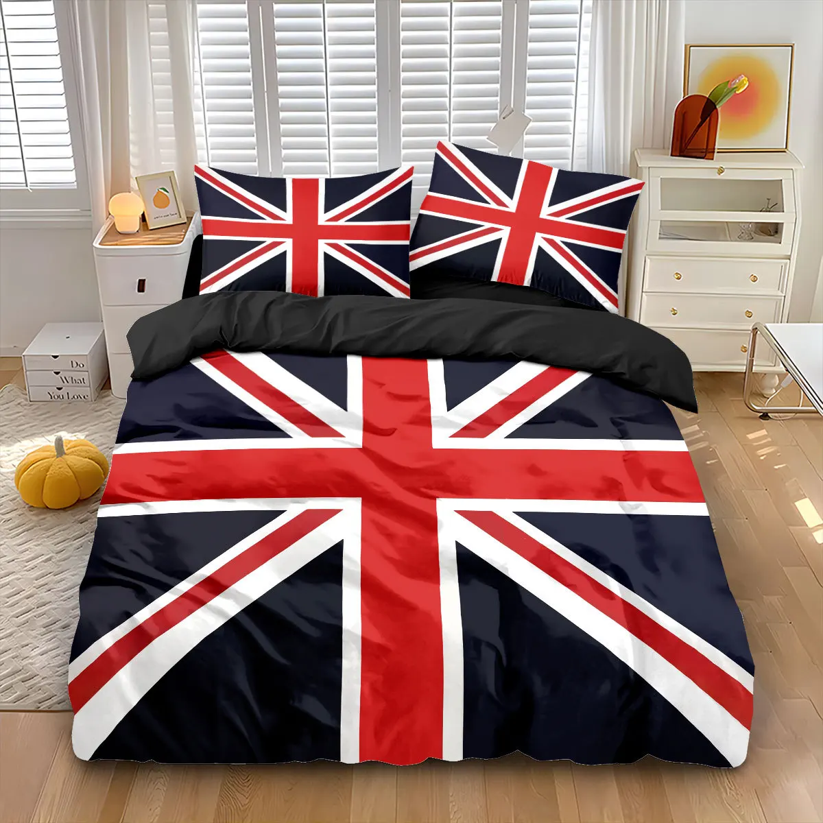 

US Flag Duvet Cover Set Microfiber Red White Stripe Decor Bedding Set Freedom Theme Quilt Cover for Teens