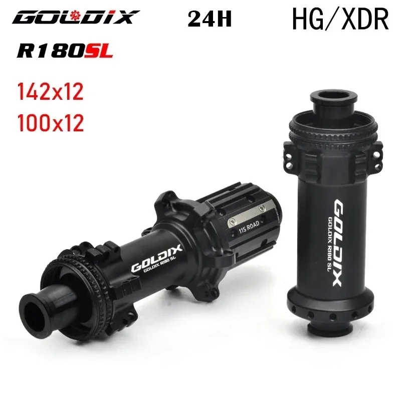 

GOLDIX 180SL Ultra Light Highway Hub Center Locking Disc 24 Hole Spike Wheel 36T Straight Pull Hub Crushed Stone Bicycle