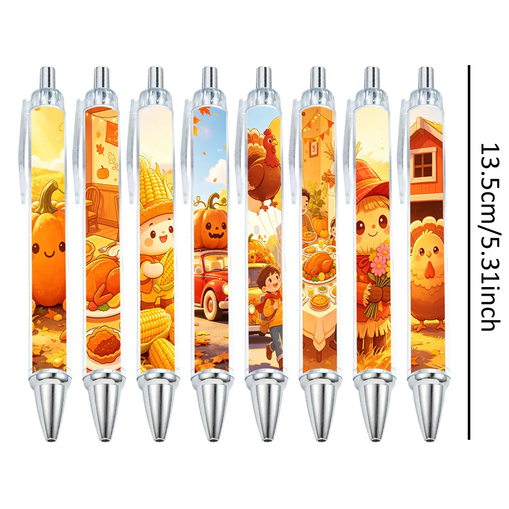 7/8/14/15 PCS Warm Autumn Healing Thanksgiving Gel Pen - Pattern Random