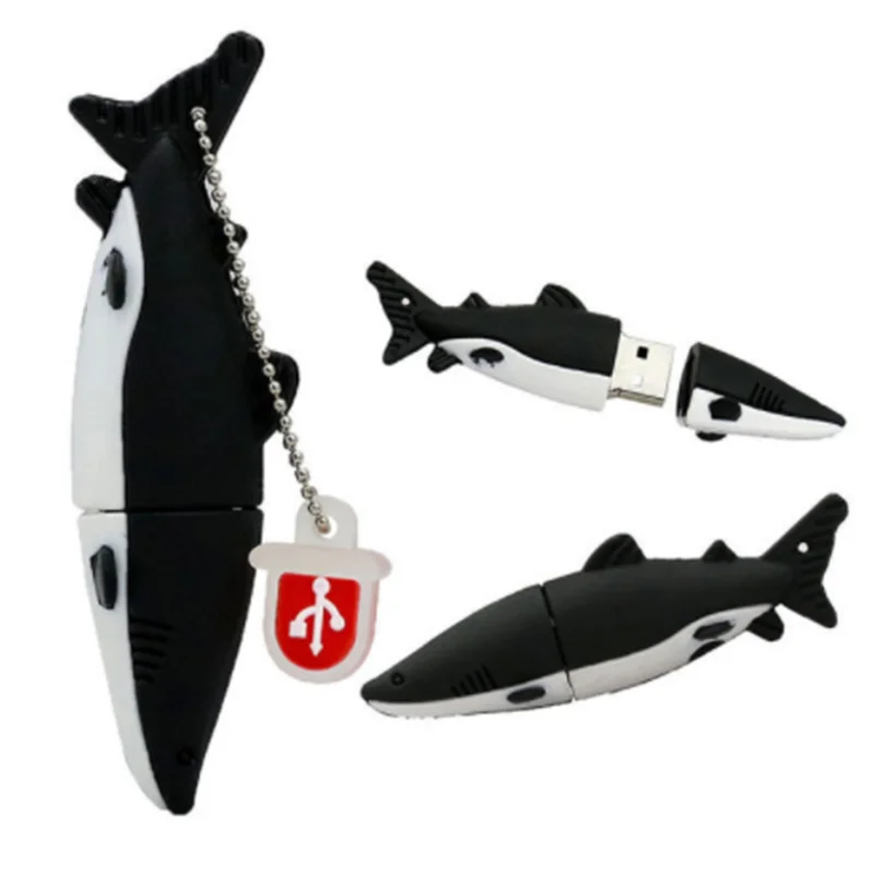 Cartoon dolphin USB PenDrive 4GB 8GB animale 16GB Flash Drive USB 2.0 Flash Shark Fish Memory Stick U Disk Flash Drive Pen Drive