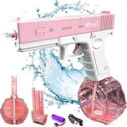 Automatic Electric Water Gun 500cc Large Capacity Super Strong Distance 10m Children and Adults Leak Proof Water Battle