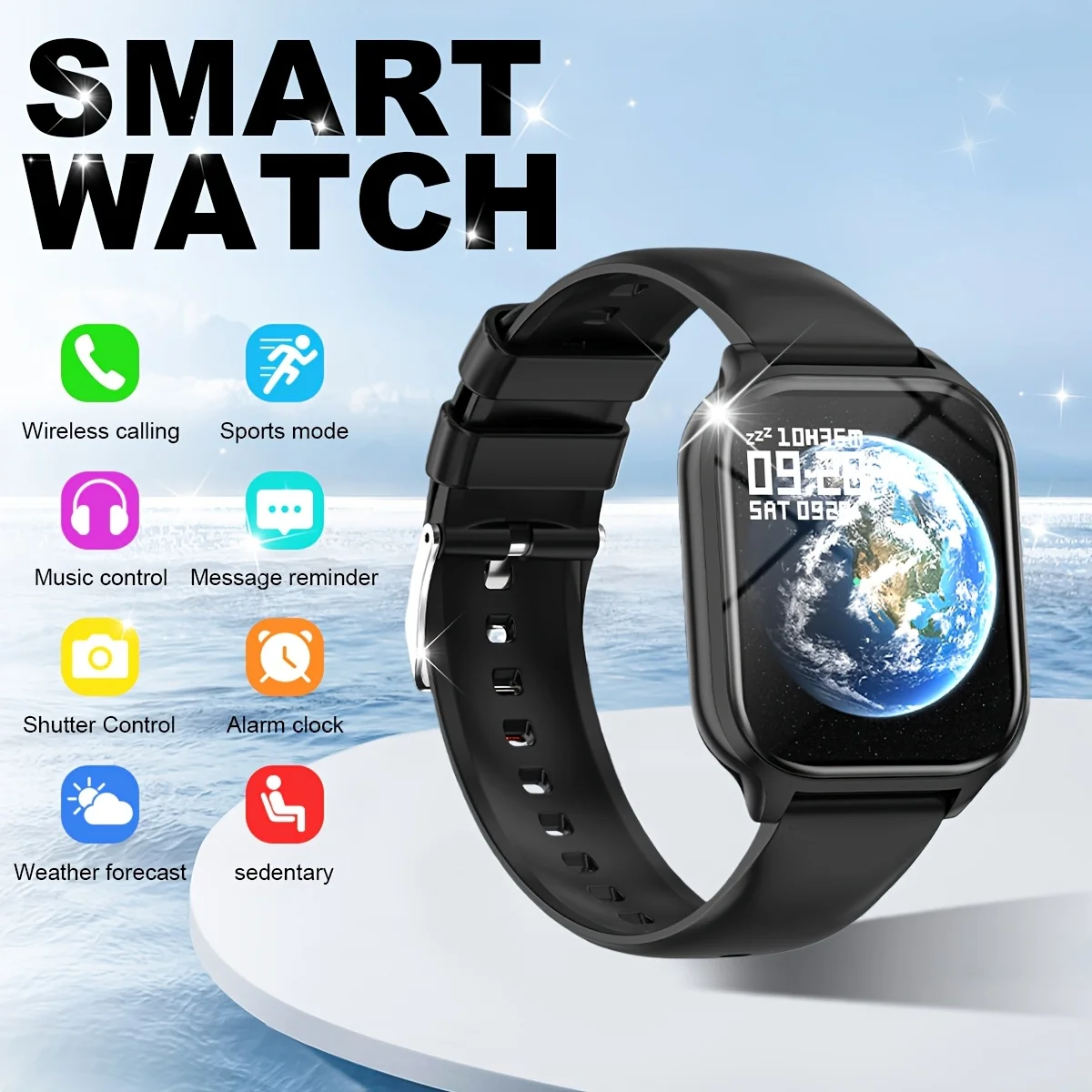 

Горячие спортивные умные часы высокой четкости Full Touch | Беспроводные звонки, SMS и напоминания о тревоге, несколько спортивных режимов