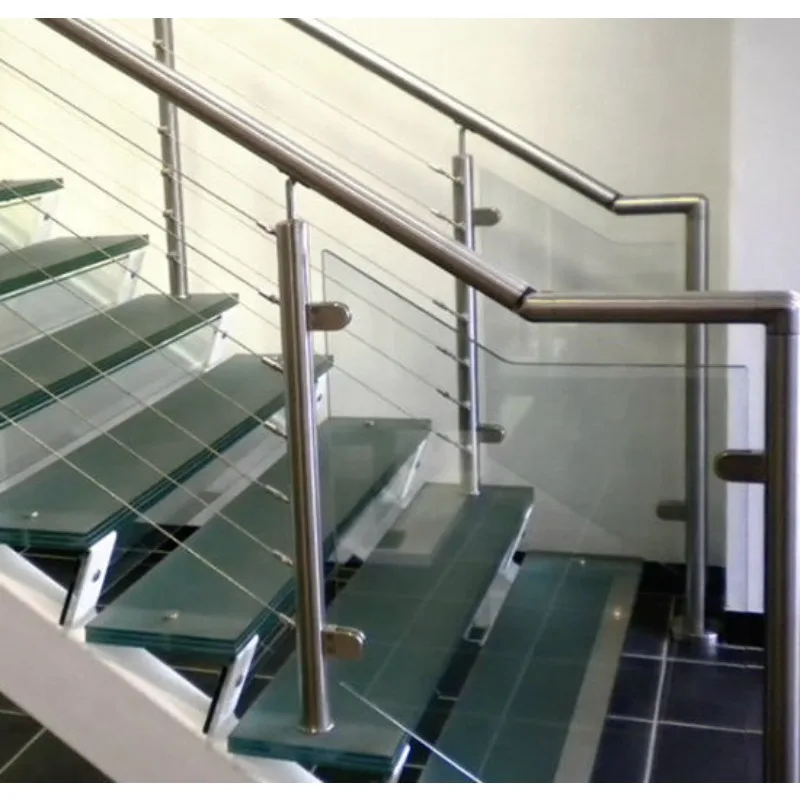 Sturdy stainless steel stair railing railing handrail