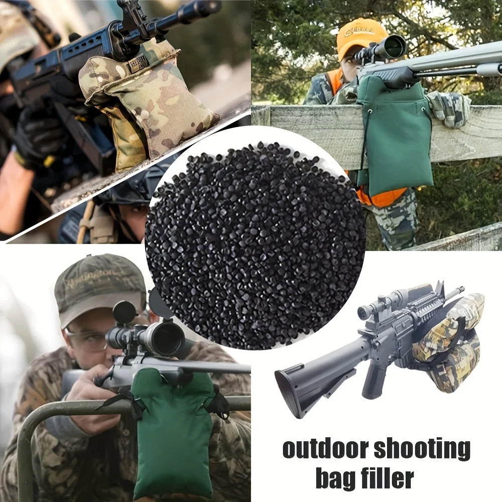 500G outdoor shooting bag filling, shooting rest bag filling, sandbag support filling, portable shooting support bag filling, no