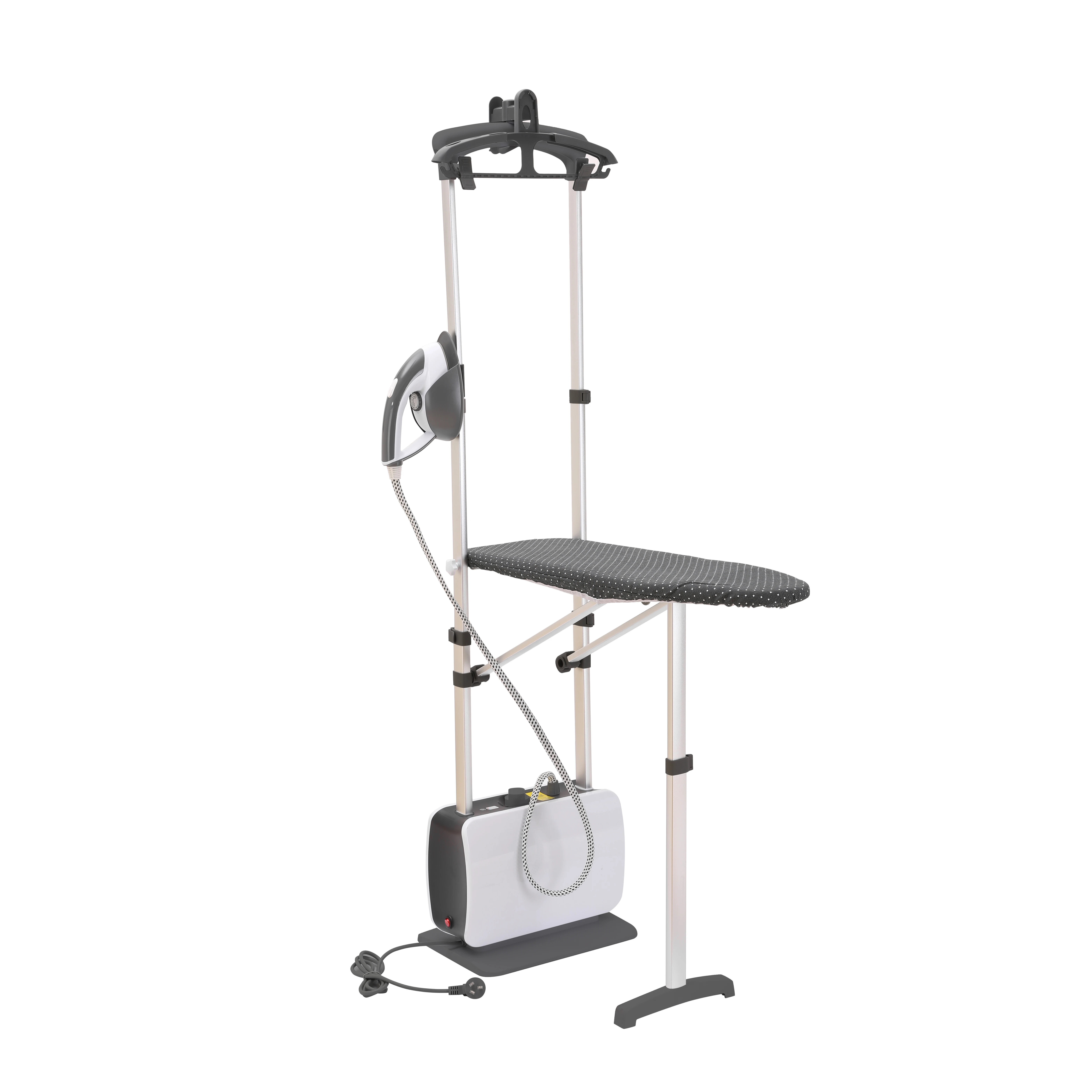 Support Sample 4Bar High Pressure with Ironing Board Steam Station Double Pole Garment Steamer for Home Use