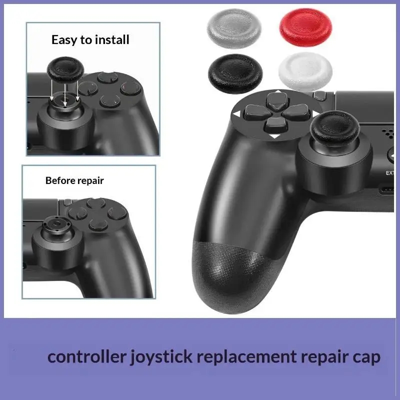6 PCS Game Controller Joystick Cap Replacement Parts Anti-loosening Reinforced And Stable