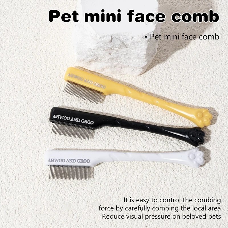 1/2 ชิ้นแบบพกพา Pet Eye Comb Tear Stain Remover แปรงแมวขนาดเล็กลูกสุนัขกรูมมิ่งหวีกรรไกรเครื่องมือสัตว์เลี้ยงอุปกรณ์ทําความสะอาด