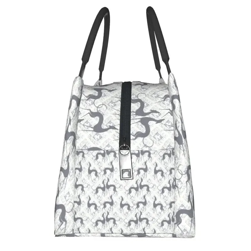 Custom Italian Greyhounds Dog Art Lunch Bag Women Thermal Cooler Insulated Lunch Boxes for Office Travel