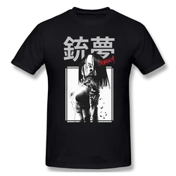 Cheavyweight Shirt For Men Gunnm Cotton Battle Angel Alita Comics Business Jump T Shirt Funny Anime Men Tee Streetwear Harajuku