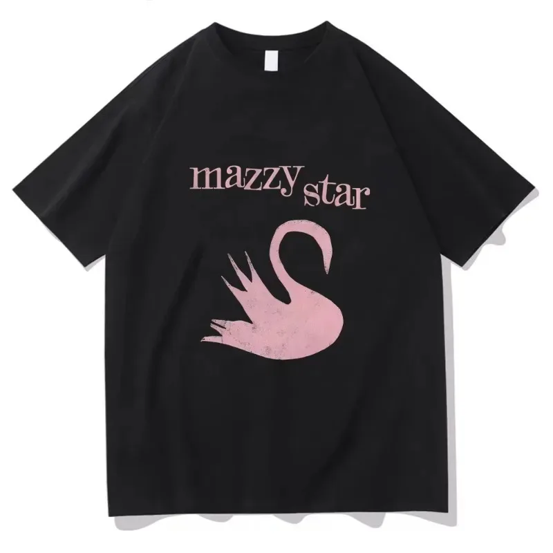 Banda de rock alternativo mazzy estrela camiseta engraçado impressão gráfica camiseta manga curta algodão feminino masculino camisetas ropa de mujer
