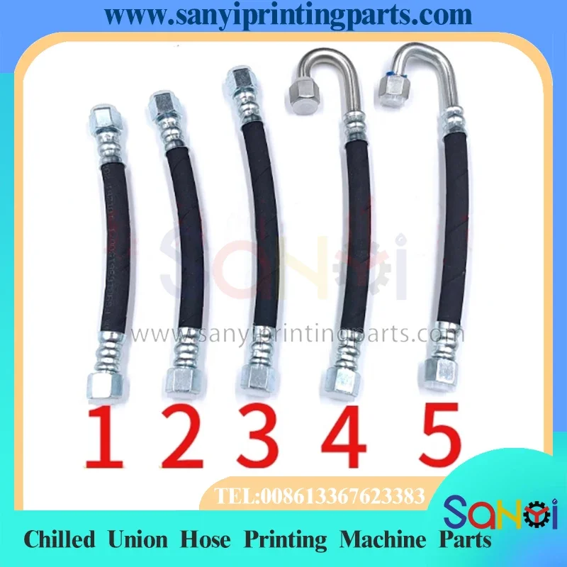 1 Piece Heidelberg Chilled Union Hose 71.009.114, 71.009.115, 71.009.116, 71.009.117, 71.009.118 For Printing Machine