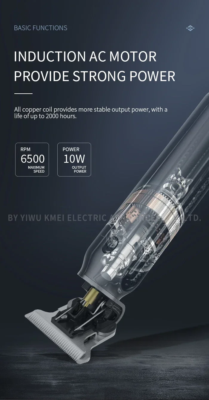 Kemei Haarschneidemaschine Km-2299 Km-1757 Km-TX10 Haarschneidemaschine Lokale Kühlung Professionelle Haarschneidemaschine 0 mm Haarschneidemaschine Set – Detail 16