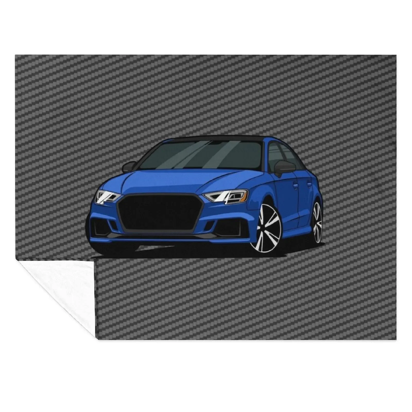 

Blue RS3 with carbon fiber Throw Blanket Summer Stuffeds Warm Decorative Beds Blankets