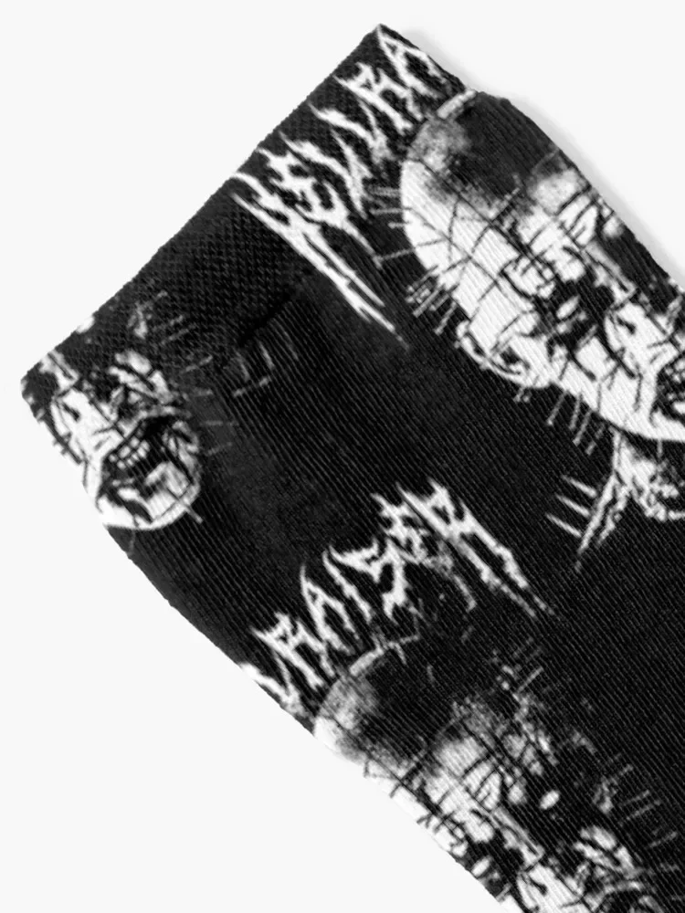 Black Metal Pinhead Socks Children's sports and leisure Socks Men's Women's