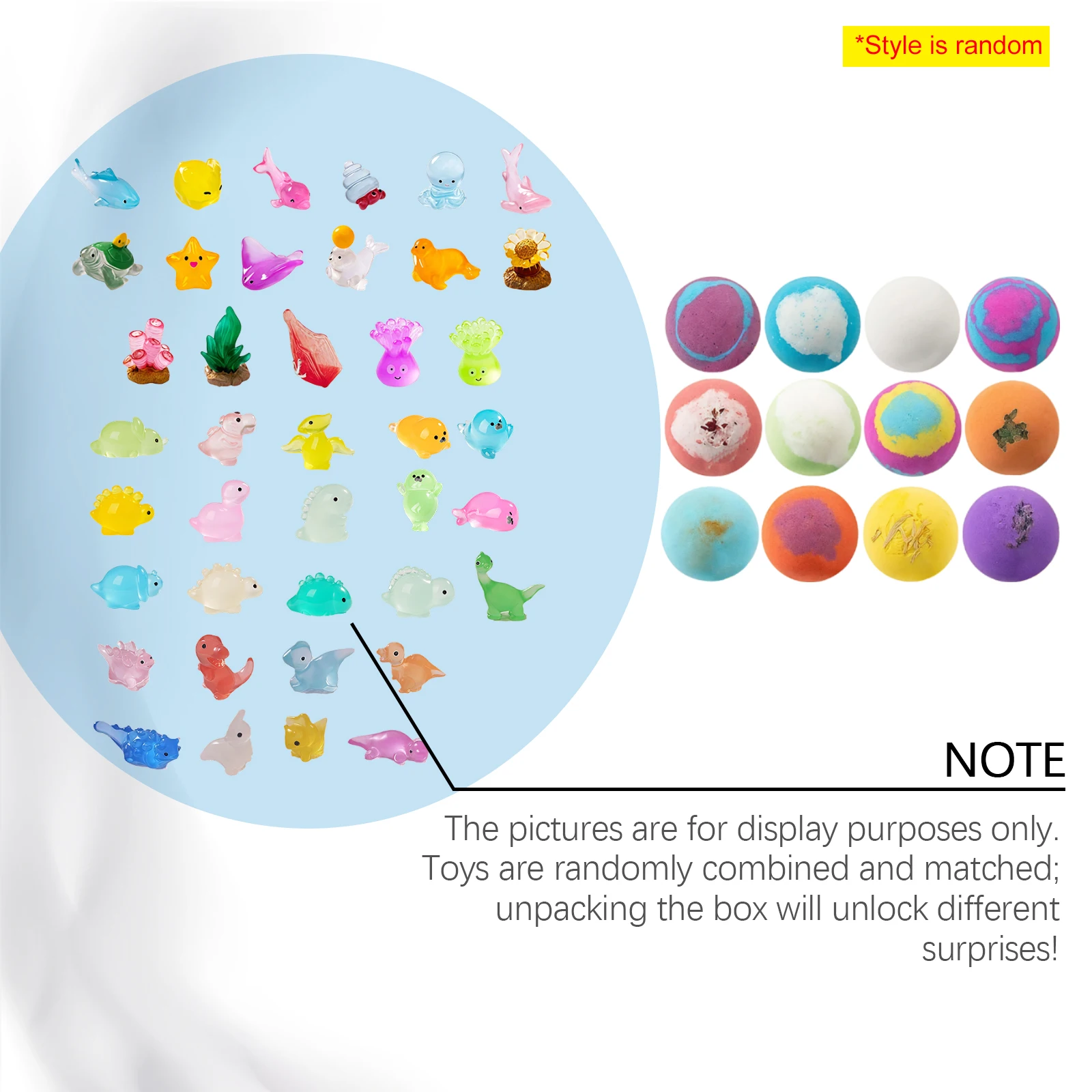 Bath Bombs Balls Moisturizing Locks Moistures Multi-effect Gently Cleanses Softens Skin Skin-Friendly Mild Formula Colored Fizzy view 6
