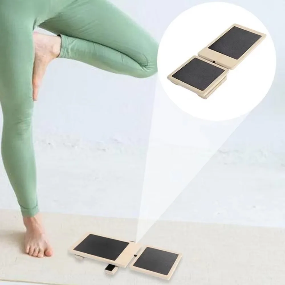 Rutschfestes Knöchel-Balance-Board aus Holz, einzelner Fuß, Fuß-Stärkungsgerät, Trainer, verstauchter Knöchel, physischer Knöchel-Stärker