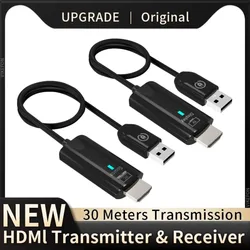 30M draadloze videozender en ontvanger HDMI-compatibele extender displayadapterkabel schermspiegel voor camera pc naar tv
