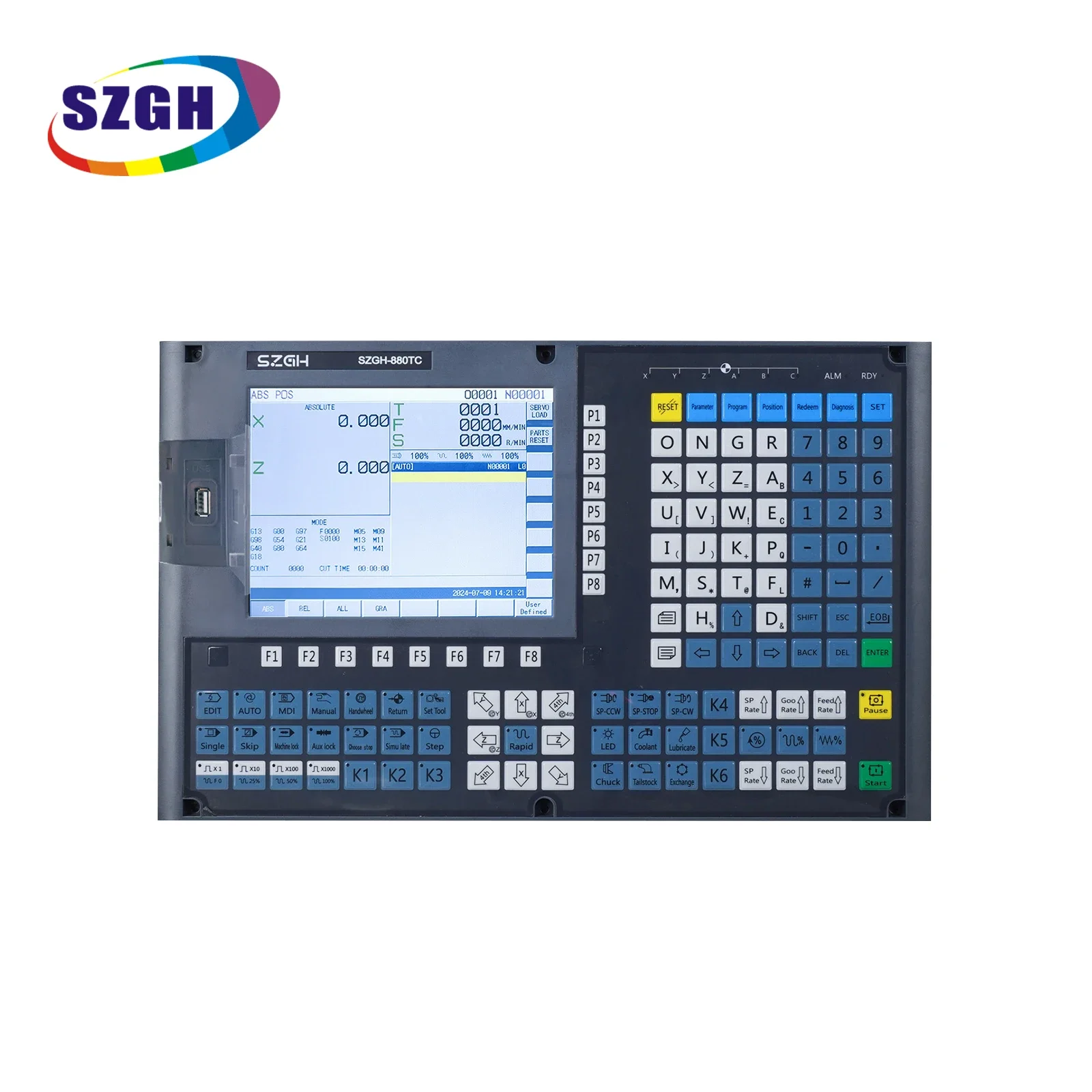 

High precision SZGH lathe cnc controller 6 axis lathe and turning controller cnc kit support position feedback