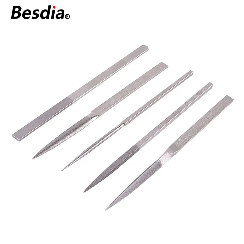 Taiwan Besdia Diamond Hand Files Iron work with 215MM Round Half-round Flat Square Triangle