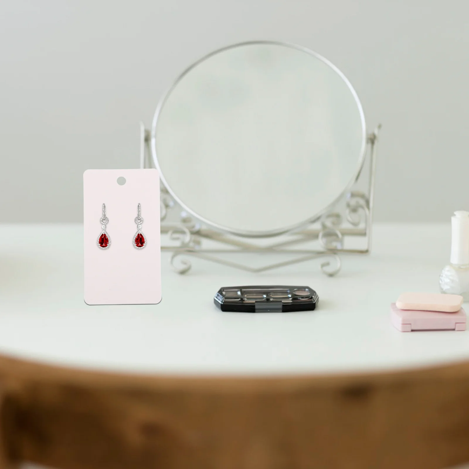 1 مجموعة 1 مجموعة من حامل الورق الصغيرة القرط قبل قطع الثقوب لتخزين المجوهرات كرافت ورقة عرض القرط بطاقات التعبئة والتغليف قلادة #5