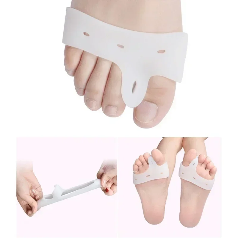 1pair Silicone Toe hallux valgus Separators Straighteners Bunion Relief Pads toe separator