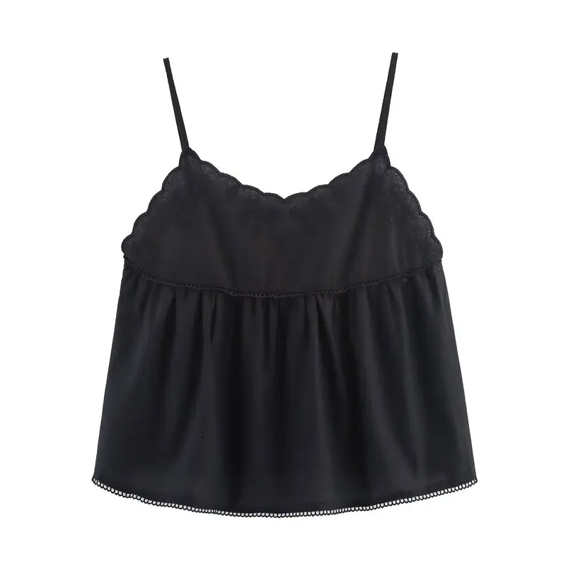 2025년 가을 신상 여성 패션 출퇴근용 다용도 자수 민소매 브이넥 스트랩 탑 우아한 캐주얼 아우터웨어 베스트