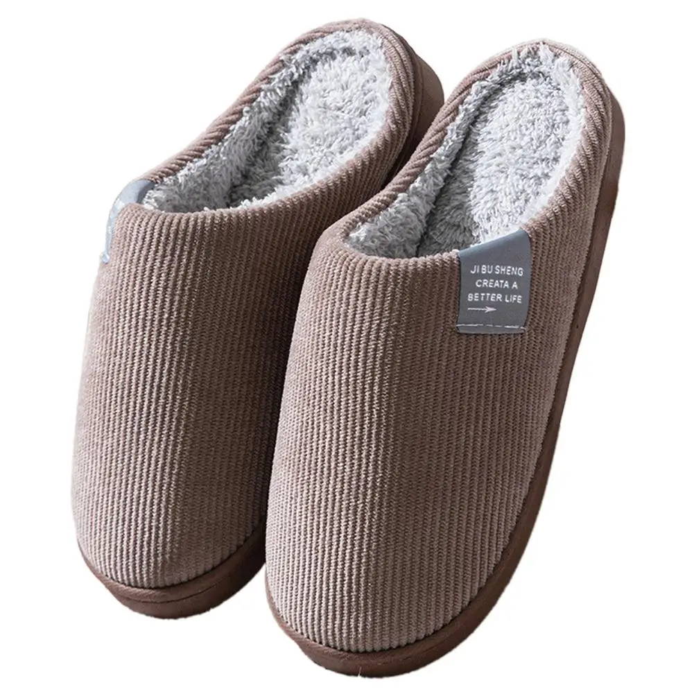 Winter-Plüsch-Hausschuhe, Leicht, Warm, Geschlossene Zehenpartie, Weiche Flauschige Fütterung, Slipper für Schlafzimmer und Wohnzimmer – Detail 1