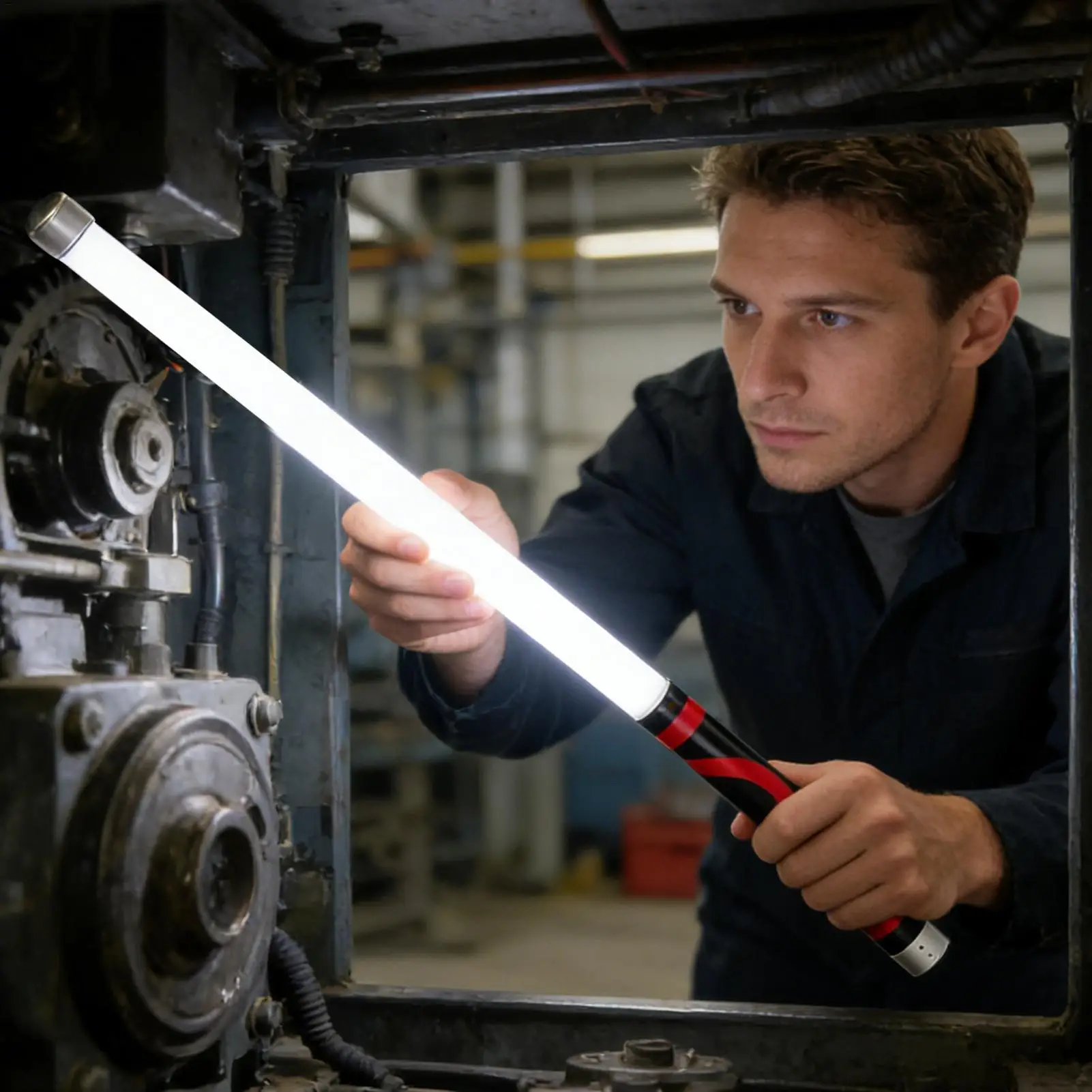 Bendable Flashlight Stick Rechargeable Portable LED Lamp with Adjustable Brightness Flexible LED Light Stick For Car Repair