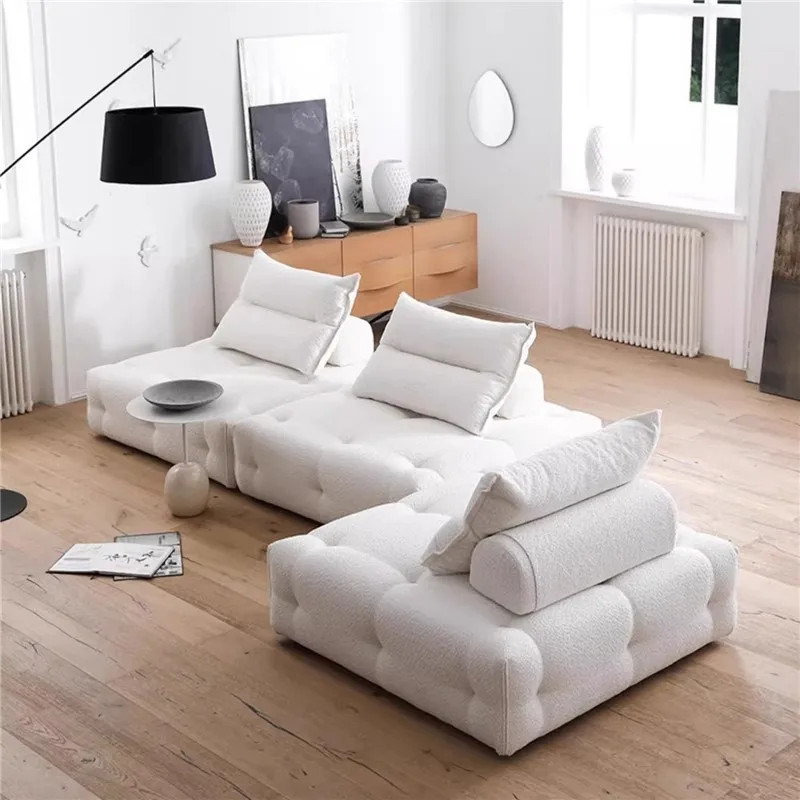 

Compressed roll bag sponge sofa tofu block small apartment living room module combination sofa